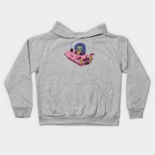 Intergalactic traffic jam Kids Hoodie